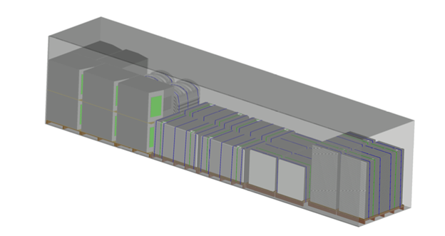 Laden van container - 3D foto